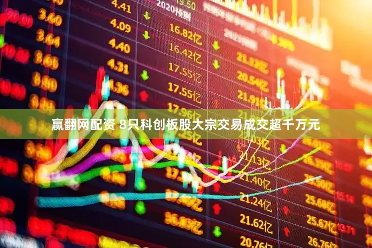 赢翻网配资 8只科创板股大宗交易成交超千万元